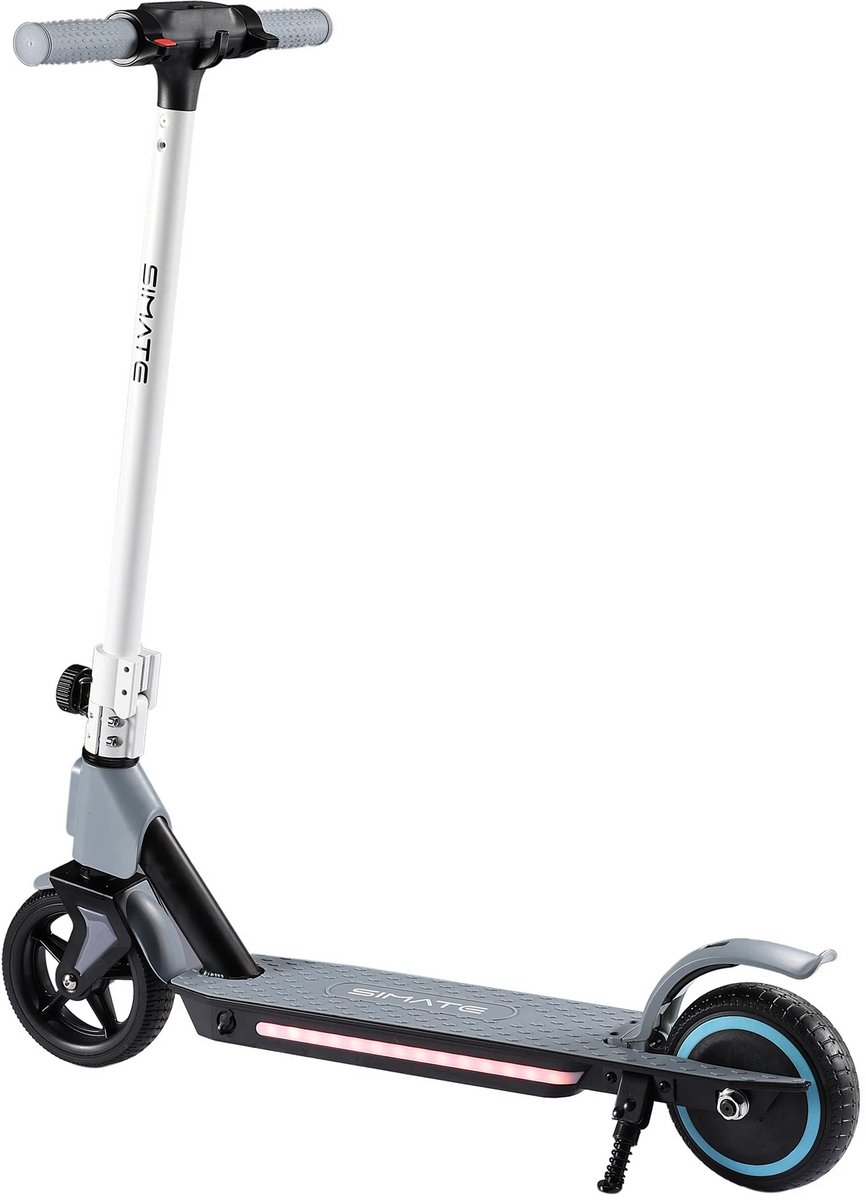 Elektrische kinderstep SIMATE S2 6-12 jaar, 130W motor, max 14 km/u, lichtgewicht, opvouwbaar, LED verlichting - Afbeelding 3