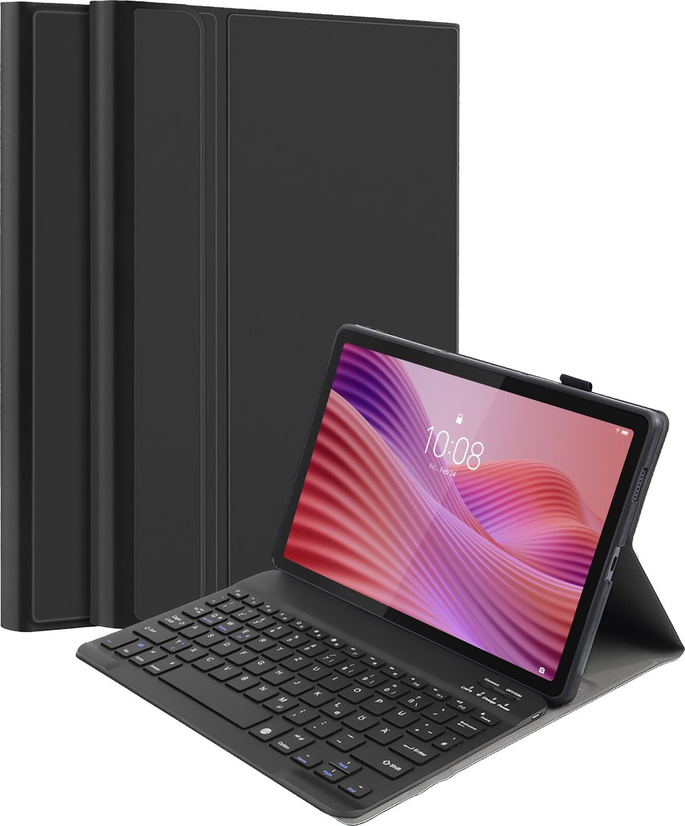 Cazy tablet Hoes met Toetsenbord geschikt voor Lenovo Yoga Tab - QWERTZ Bluetooth Keyboard Case - Zwart