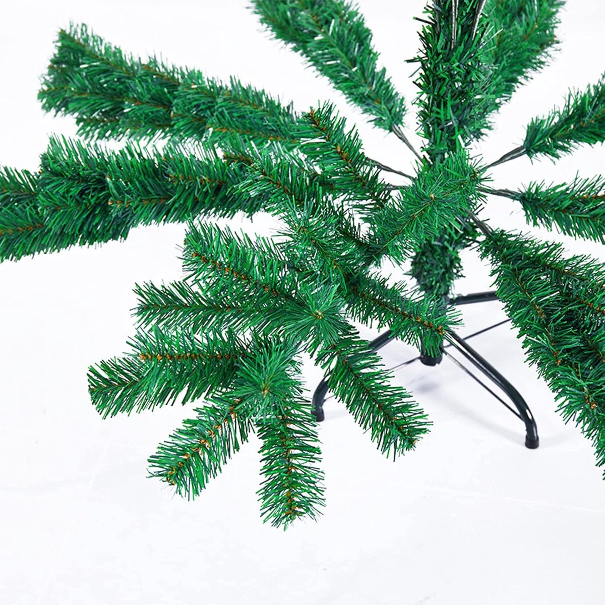 Kunstkerstboom Slim Pencil, Spruce PVC, Slanke binnen- en buitenkerstboom met metalen standaard - Ruimtebesparend, Hoogwaardig en Realistisch, Ideaal voor thuis, op kantoor en als feestdecoratie