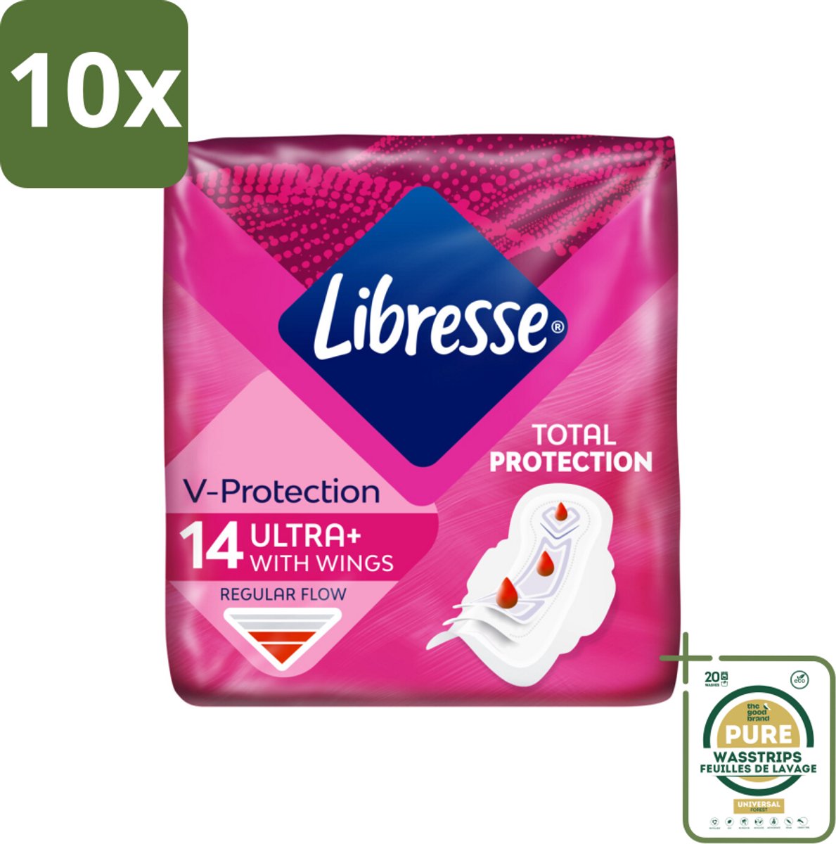 10 x Libresse – Inlegkruisjes – Invisible Normal Clip – Discreet en flexibel – 14 Inlegkruisjes - Grootverpakking - Koffiezetapparaat