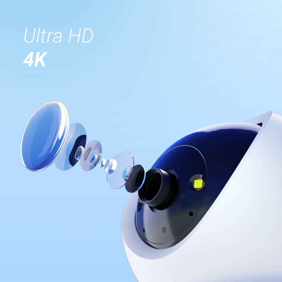 EZVIZ H6c G1 4K Beveiligingscamera Binnen - 360° Pan & Tilt - afbeelding 2