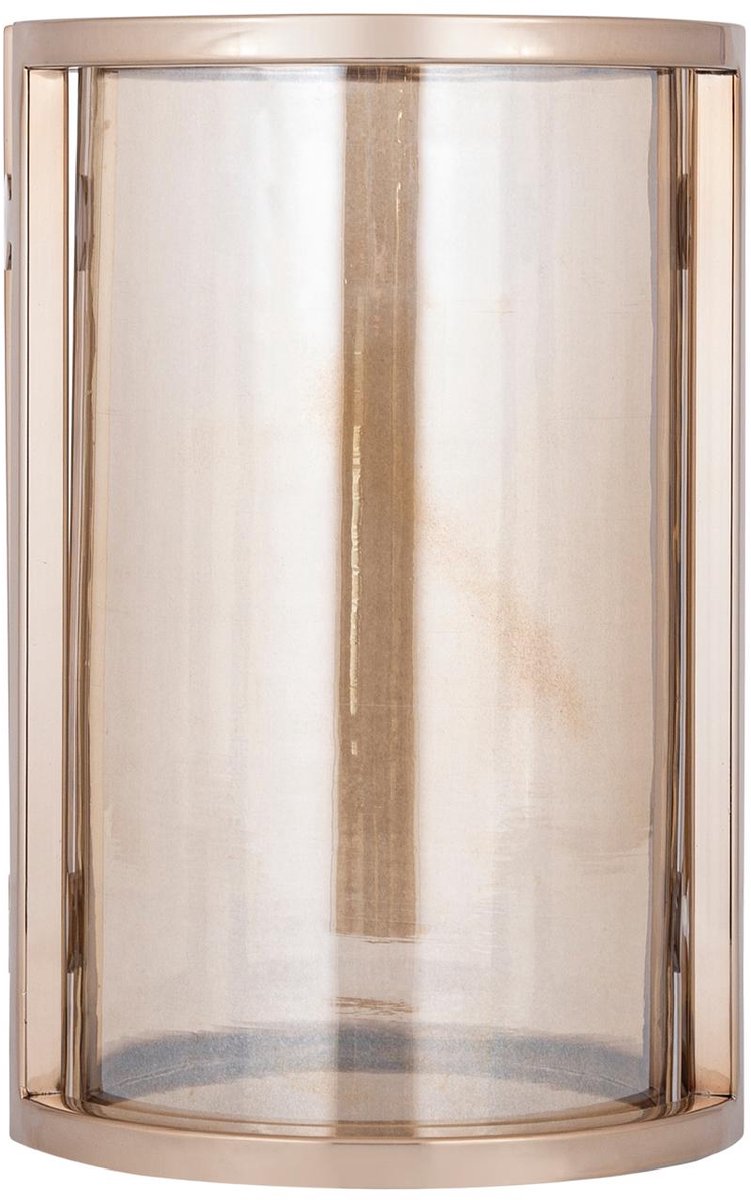 PTMD Windlicht Jarie - Bruin - 18x18x28cm