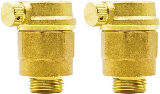 Ticfox Messing-Automatik-Entlüftungsventil – DN15 G1/2, 7 Cm, Hochtemperatur, Für Solaranlagen, Heizung & Kessel