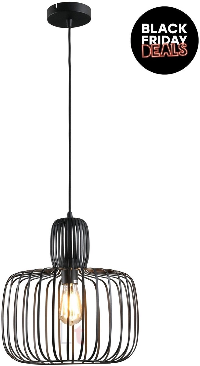 Freelight - Hanglamp Costola Ø 45 cm zwart