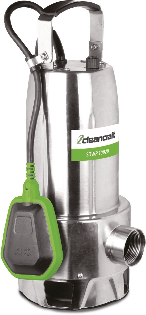 Dompelpomp voor vuil water capaciteit 19500 l/u opvoerhoogte 10,5 m 1 kW 230 V Cleancraft SDWP 10020