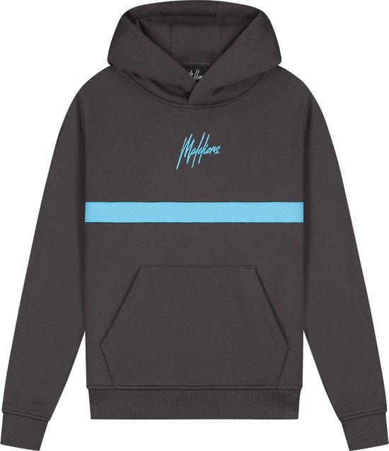 Sweat à capuche d'hiver Malelions pour garçon - gris bleu - Tube