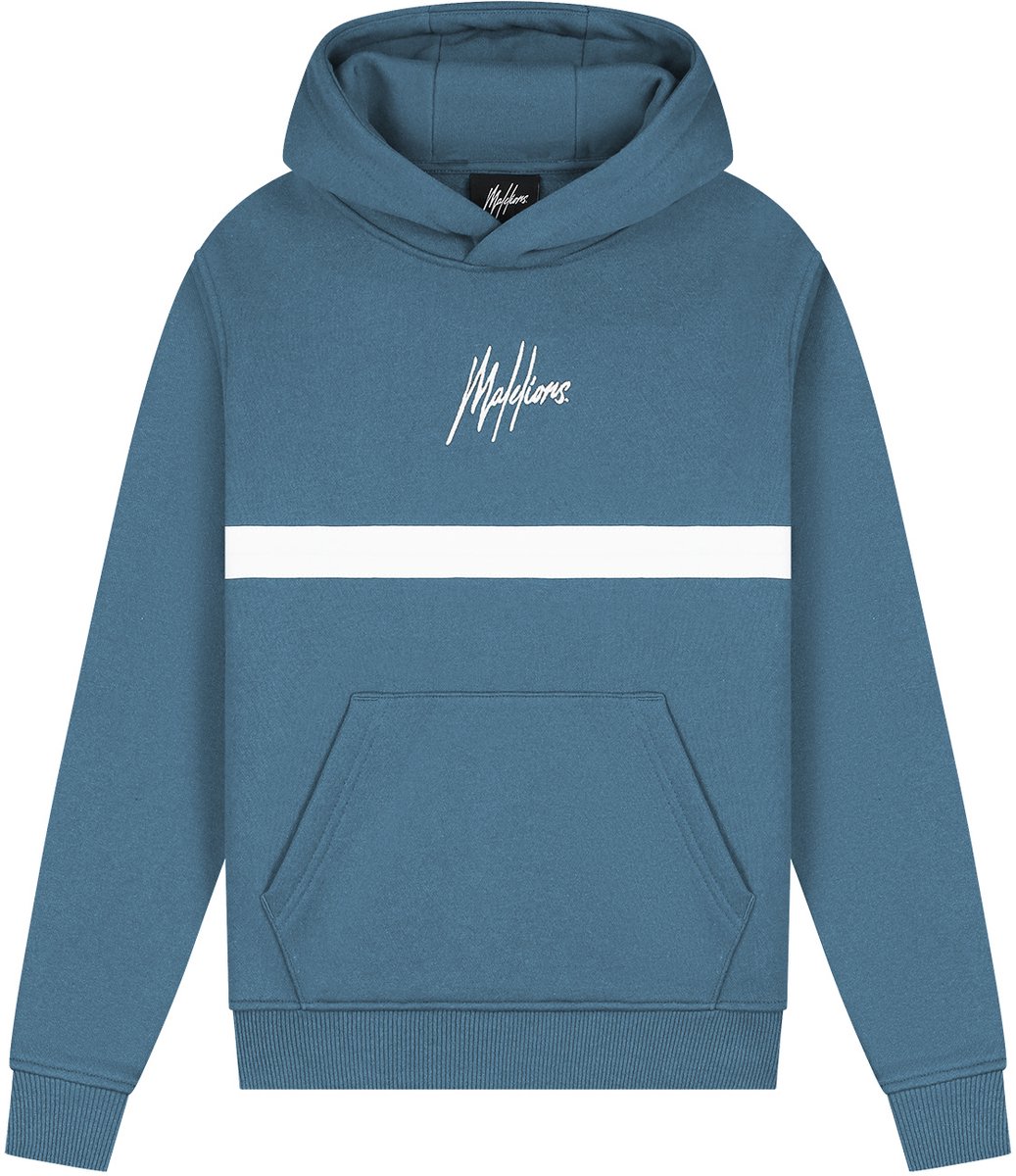 Malelions winter hoodie jongens - blauw - Tube