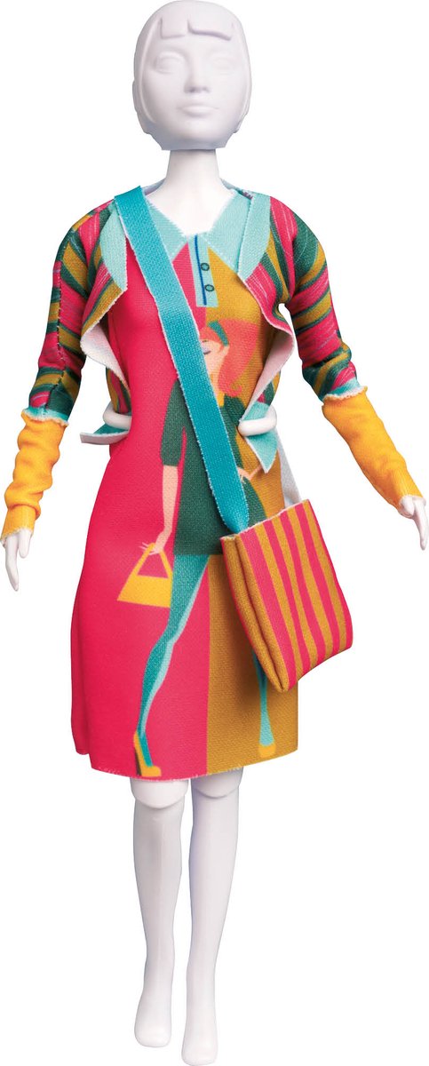 Dress Your Doll - Making Couture Outfit kit Lizzy Model - Voor pop van 29cm - PN-0164643