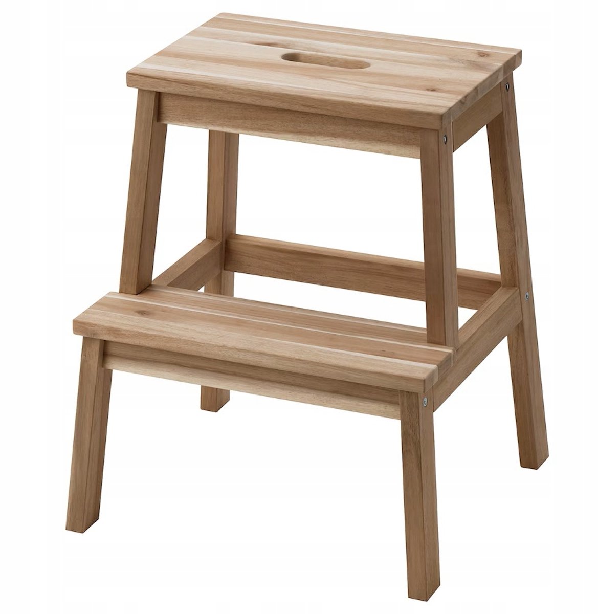 Houten Keuken Kruk met Trede - Acacia