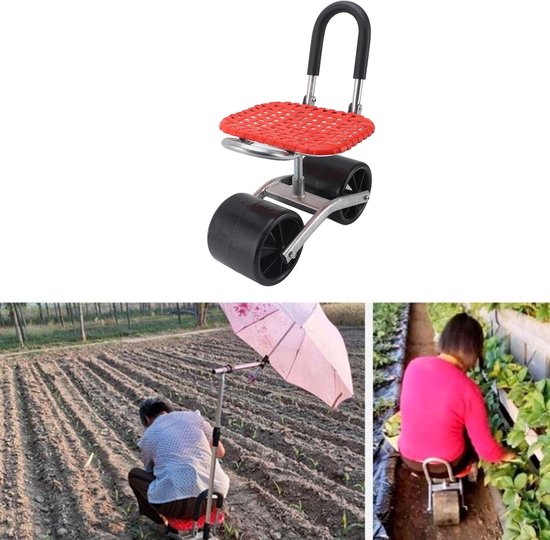 Allecta - Tuinrollende Werkstoel met Wielen - Comfortabele Tuinstoel voor Wieden en Planten - Ergonomische Tuinkruk voor Buiten - Ideaal voor Terras en Tuin - Praktische Tuinscooter voor Planten van Allecta — afbeelding 3