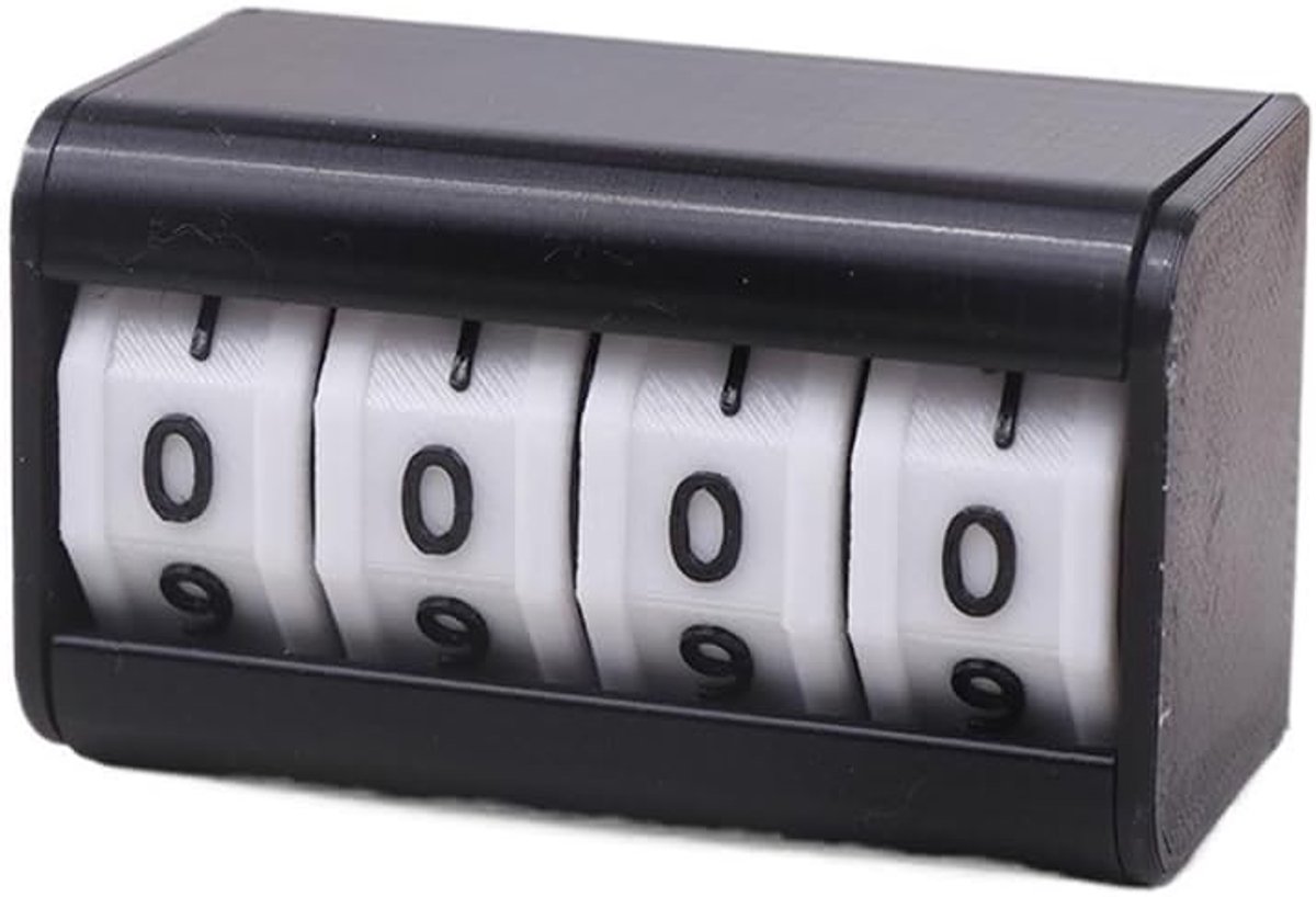 Scorebord Geschikt voor telspel met 4 cijfers - zwart