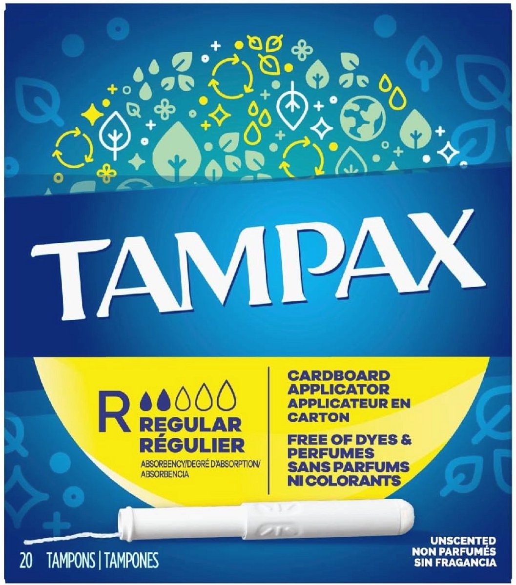 Tampons met kartonnen applicator voor lichte tot medium menstruatie, 150g