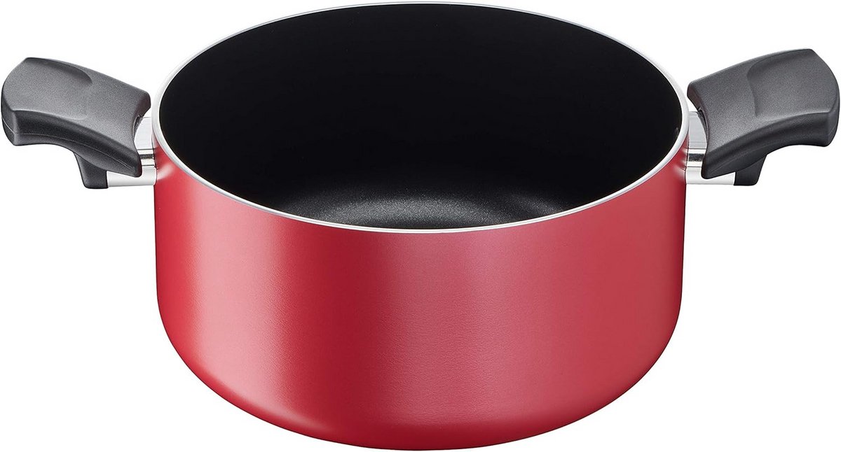 Soeppan met 2 handgrepen voor inductie - 20 cm aluminium met antiaanbaklaag