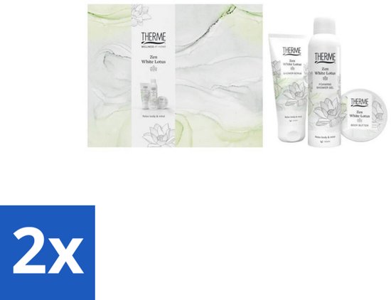 Therme - Zen White Lotus - Geschenkset - Cadeau - Verzorgend - Voordeelverpakking - 2 stuks