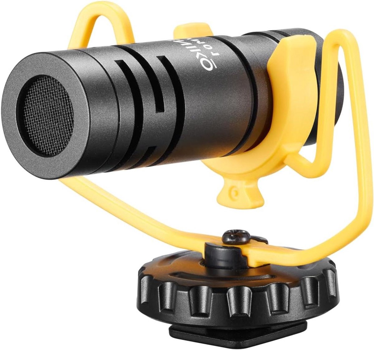 Allecta - Compacte richtmicrofoon met schokbevestiging voor laptop, vlog en outdoor gebruik.