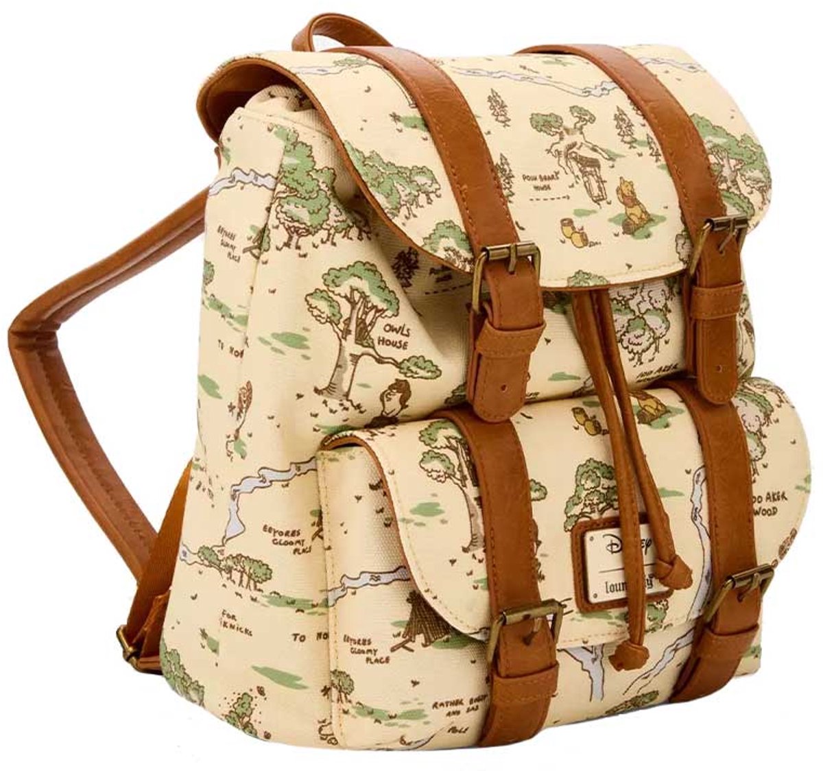 Disney Loungefly Backpack Winnie the Pooh Hundred Acre Wood Map Exclusive – foto 2
