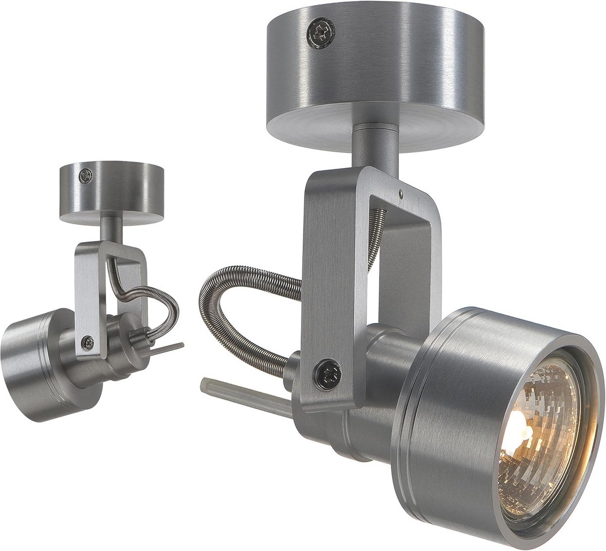 Wand- en plafondverlichting voor binnen | GU10 50W aluminium opbouwarmatuur