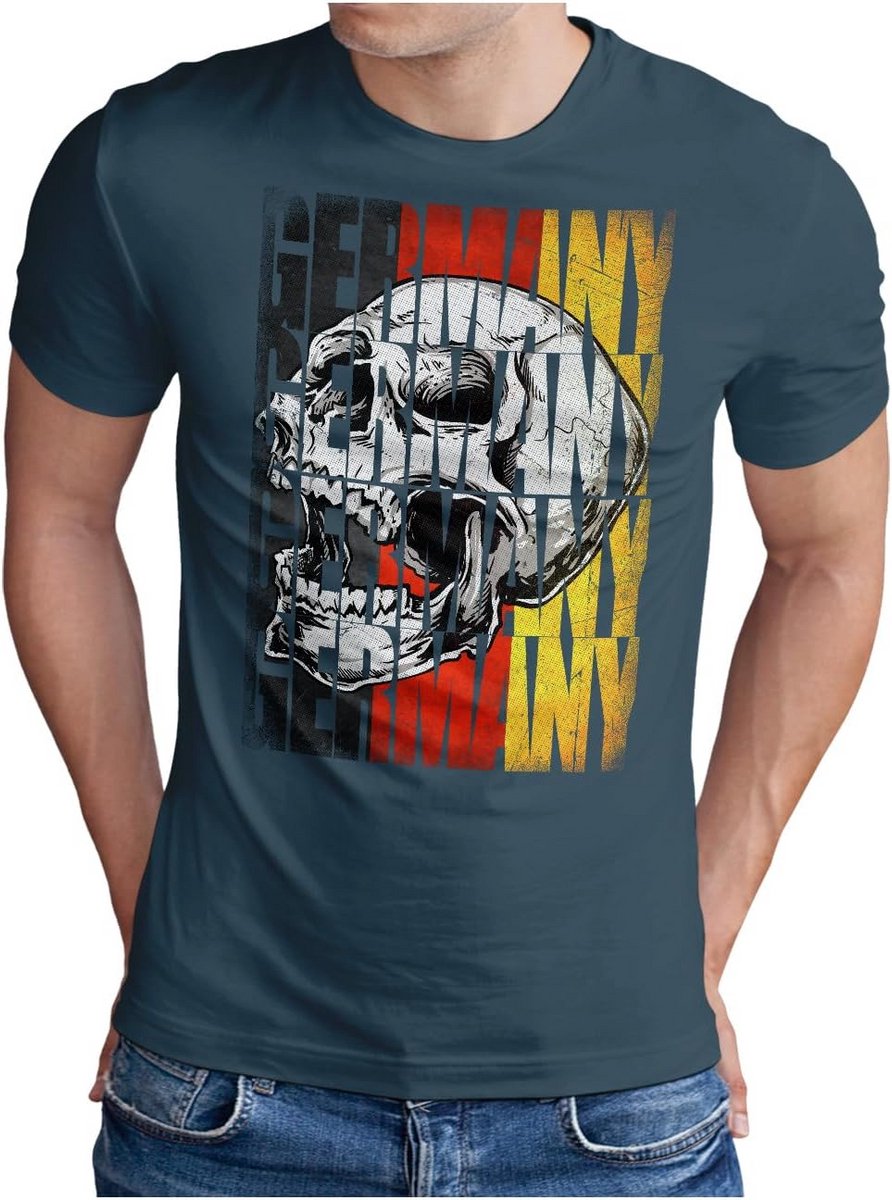 Voetbal T-shirt Duitsland WK - Premium Katoen Sportshirt voor Heren - S t/m 5XL