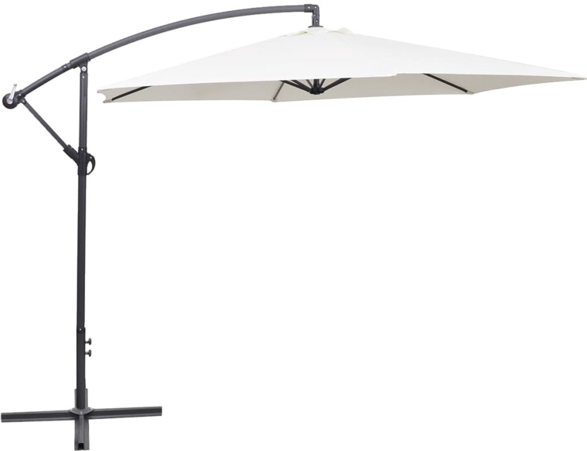 ZweefParasol | Zonnescherm | Tuinparasol 3 m zandwit – foto 4