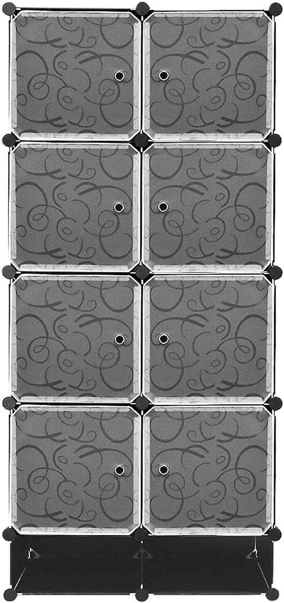 Modulaire 8-Kubussen OpbergOrganizer voor Slaapkamer, Kantoor en Woonkamer