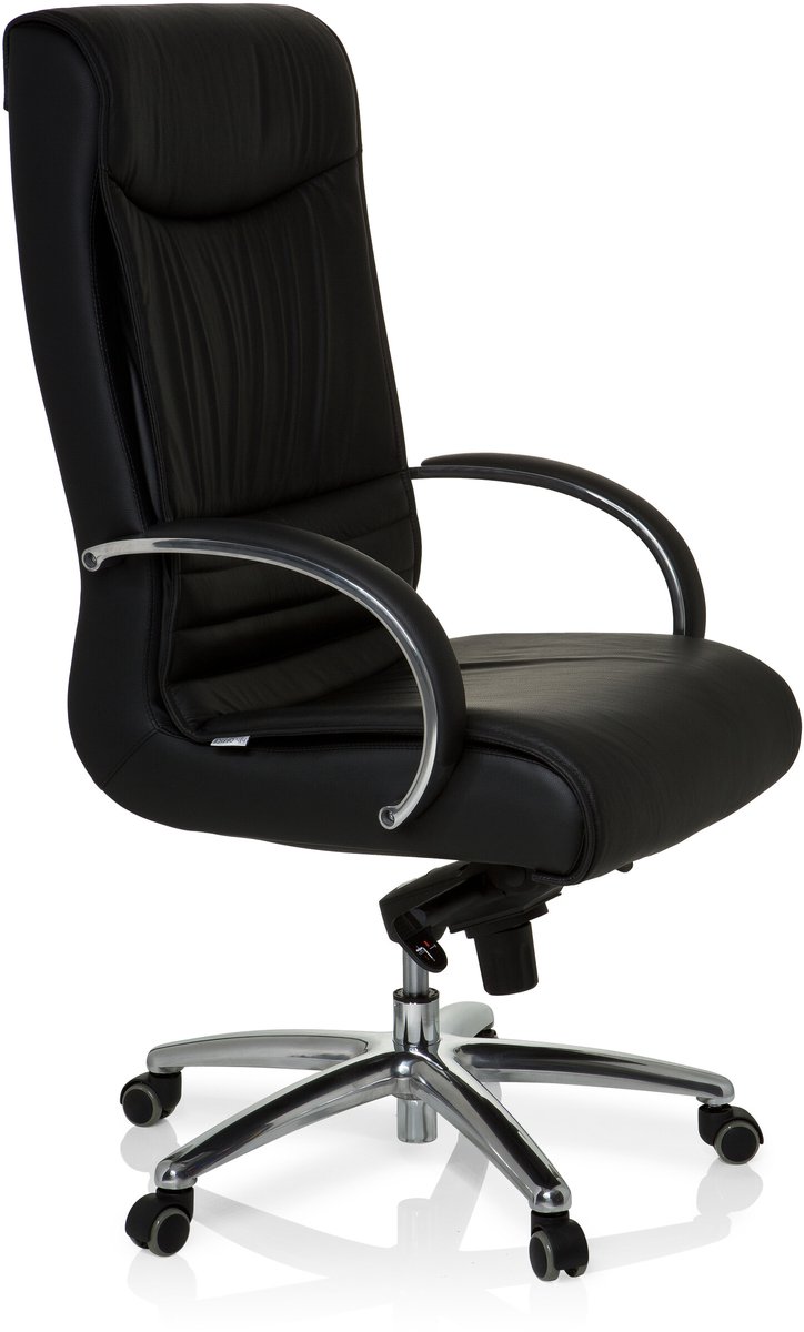 Siège de bureau builder xxl i similicuir brun foncé hjh office