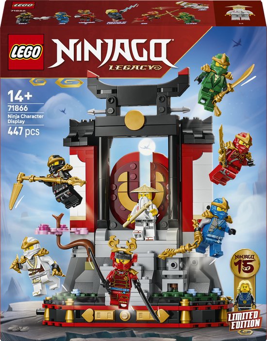 LEGO NINJAGO - 15-Jarig Jubileum: Display met Ninjapersonages - 71866