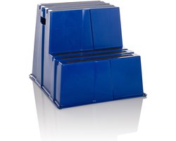 Opstapkrukje / Opstap TIO-E2 kunststof blauw hjh OFFICE