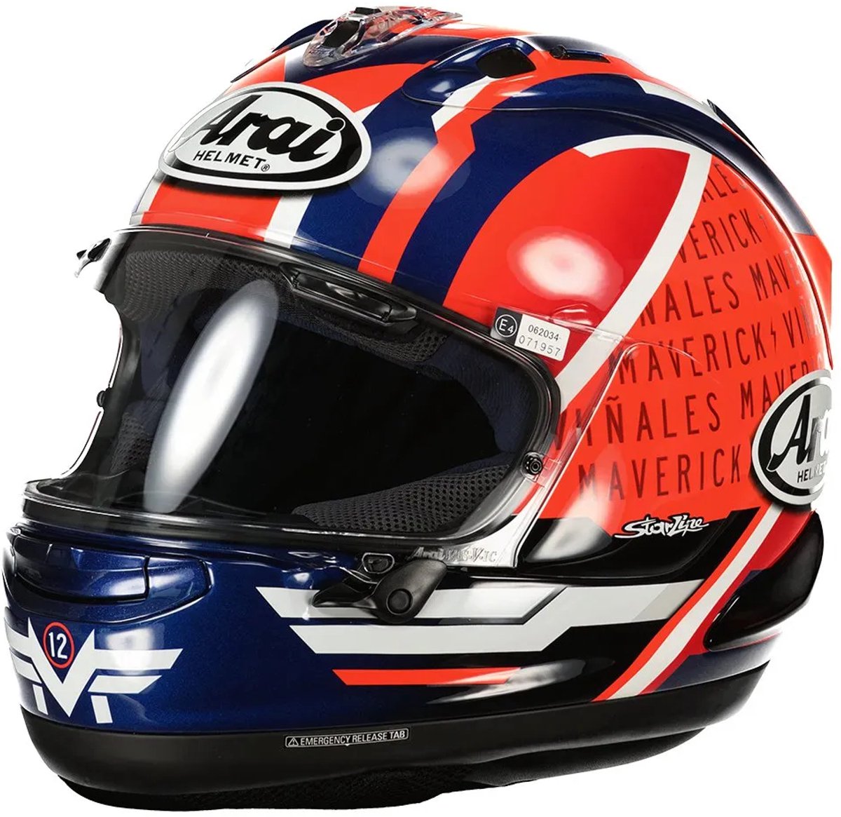 Arai RX-7V EVO Maverick Viñales Integraalhelm - Maat L - Helm – foto 5