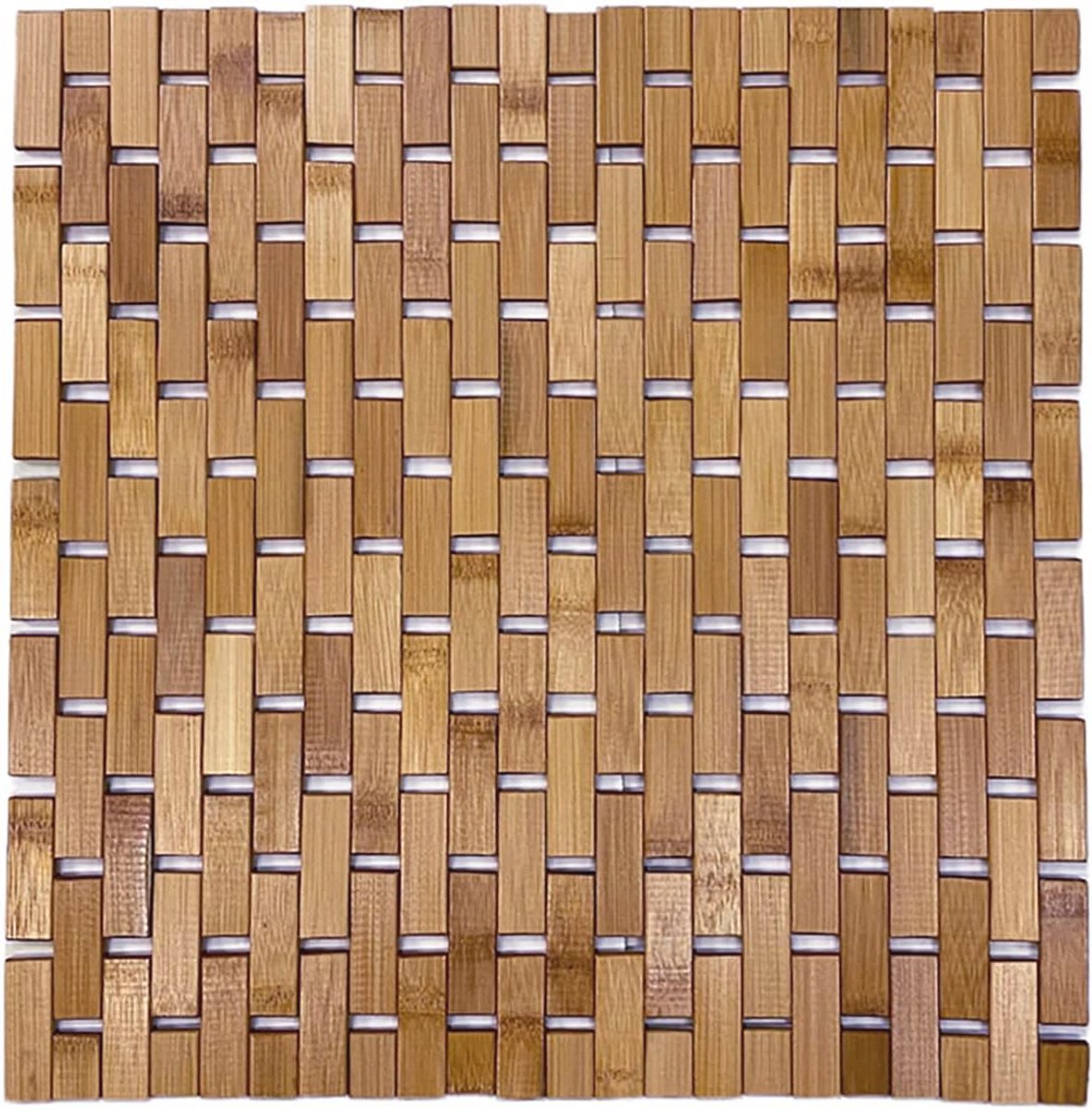 Bamboe Douchedeur Tapijt – Opvouwbaar Antislip Badmat 45x45 cm
