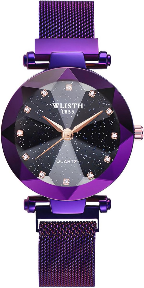 Dames Horloge Roze Goud met Magnetische Mesh Band en Waterdicht