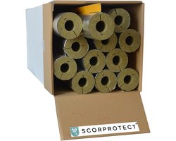 Steenwol Isolatie Buis met Aluminium Laminering voor Verwarming en Warm Water