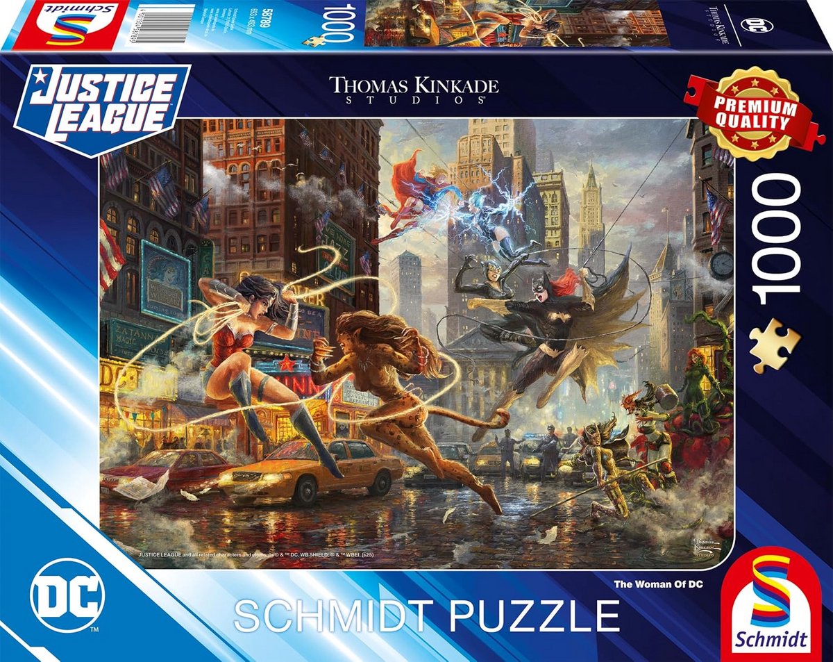 Puzzel 1000 Stukjes Vrouwen van DC Comics Illustratie - Premium Kwaliteit Legpuzzel