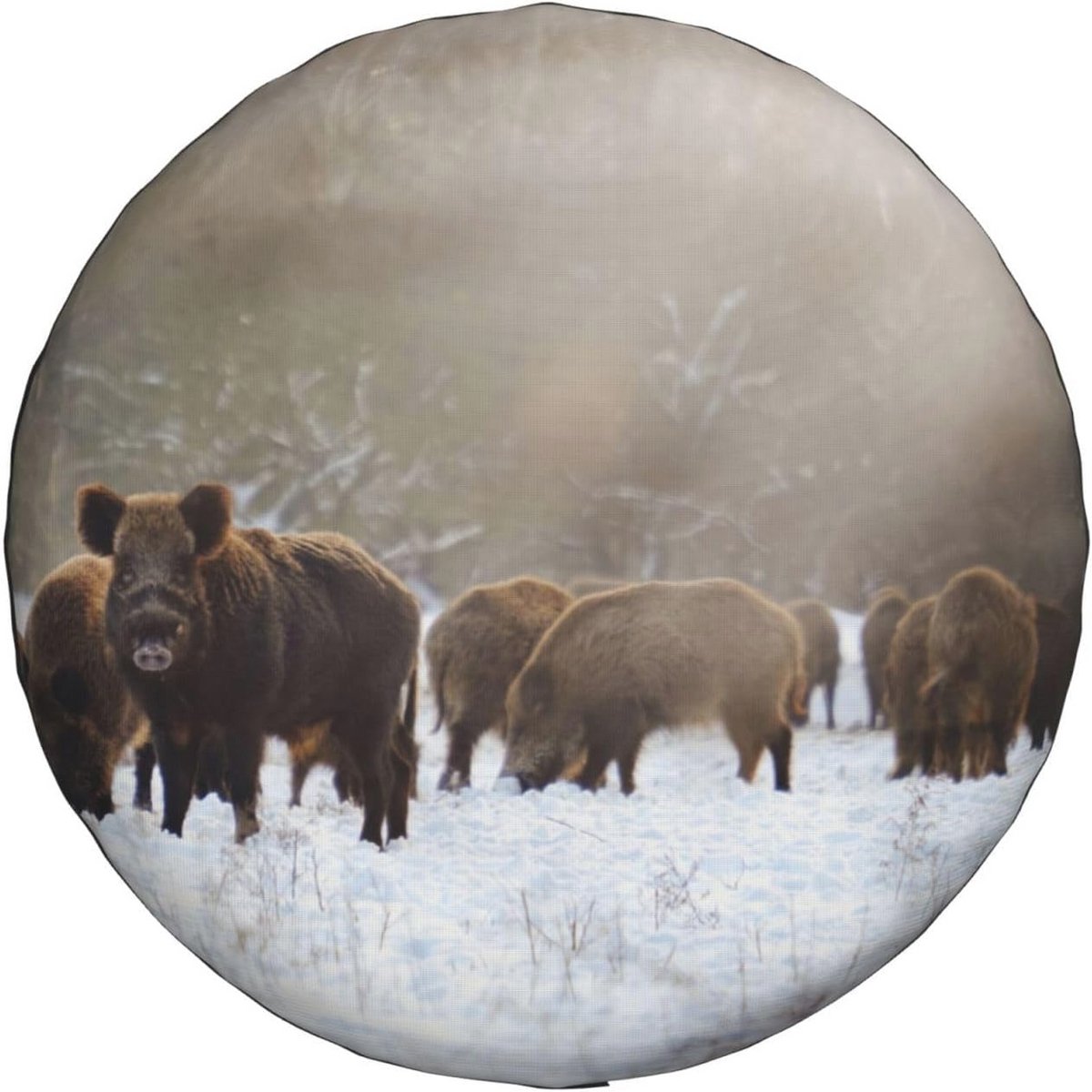 Waterdichte Reservebandenhoes met Wild Zwijnen Design voor 15 Inch Banden