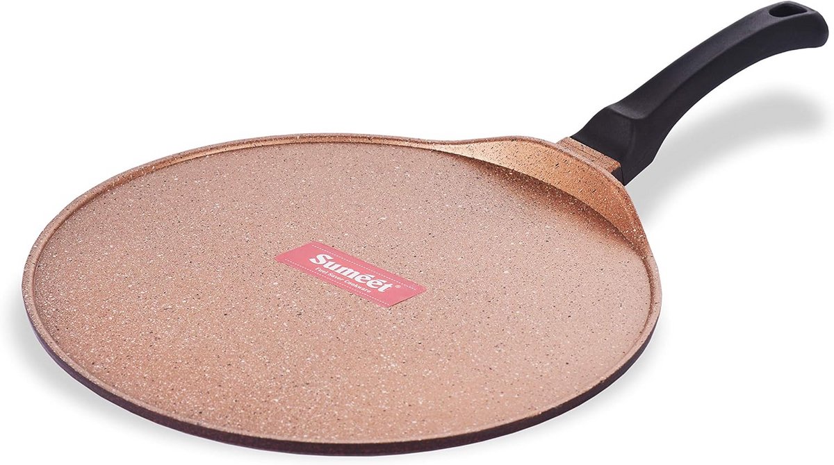 Gegoten Koekenpan Tawa 30 cm Dik - Ideaal voor Roti, Paratha en Pannenkoeken