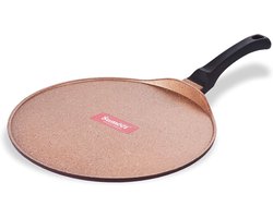 Gegoten Koekenpan Tawa 30 cm Dik - Ideaal voor Roti, Paratha en Pannenkoeken