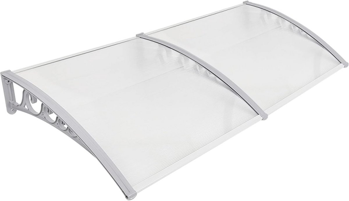 Luxe Deur Luifel Wit 80x240cm - Waterdicht en Windbestendig Voor Buitendeur of Balkon