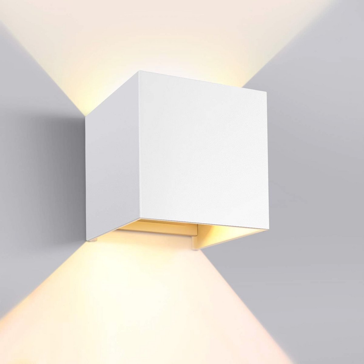 Verstelbare waterdichte LED wandlamp IP65 - 7 W met warm wit licht 3000 K