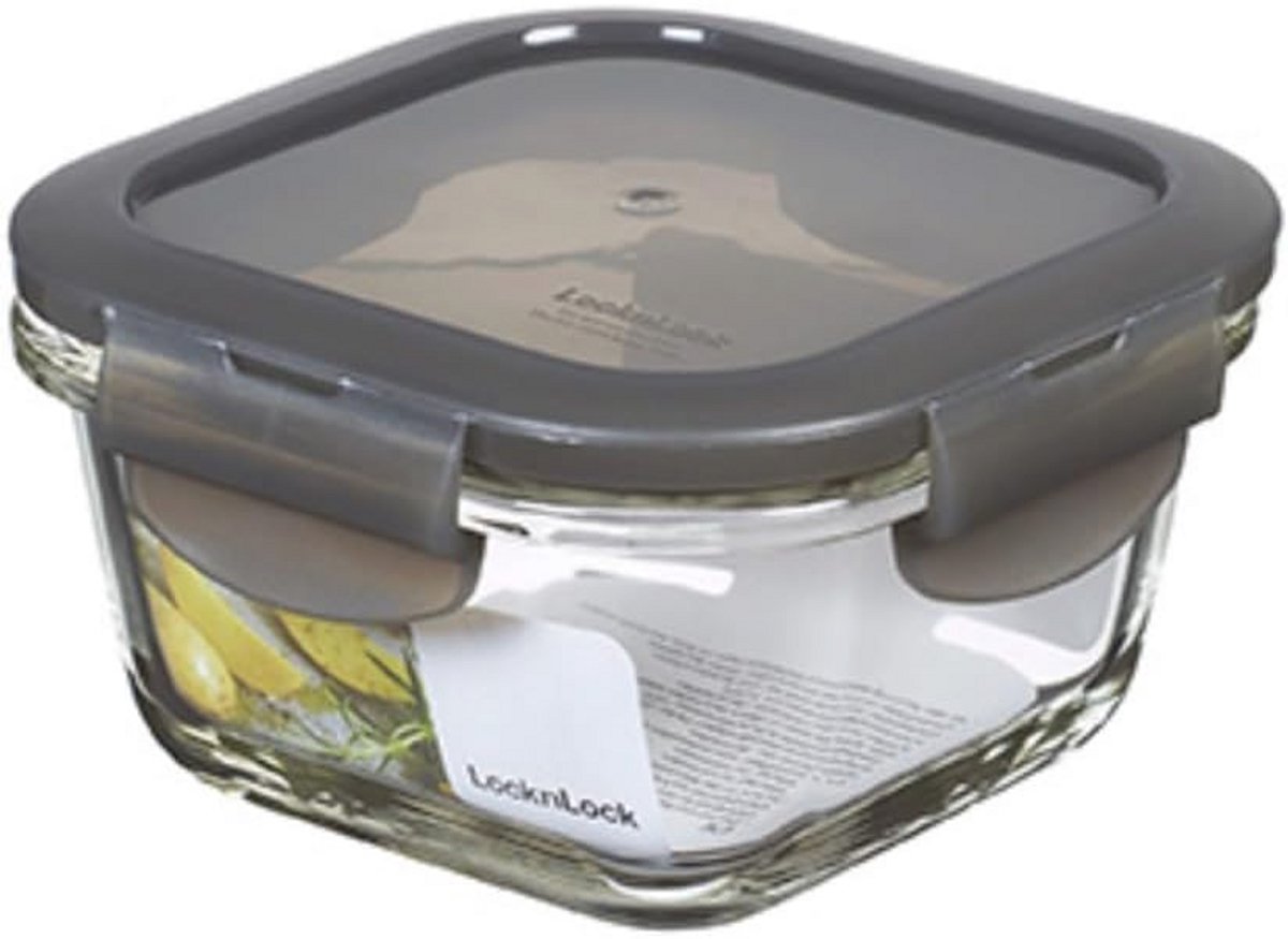 Vierkante Oven Glas Vershouddoos 300 ml - Hittebestendig, BPA-vrij en Vaatwasserbestendig