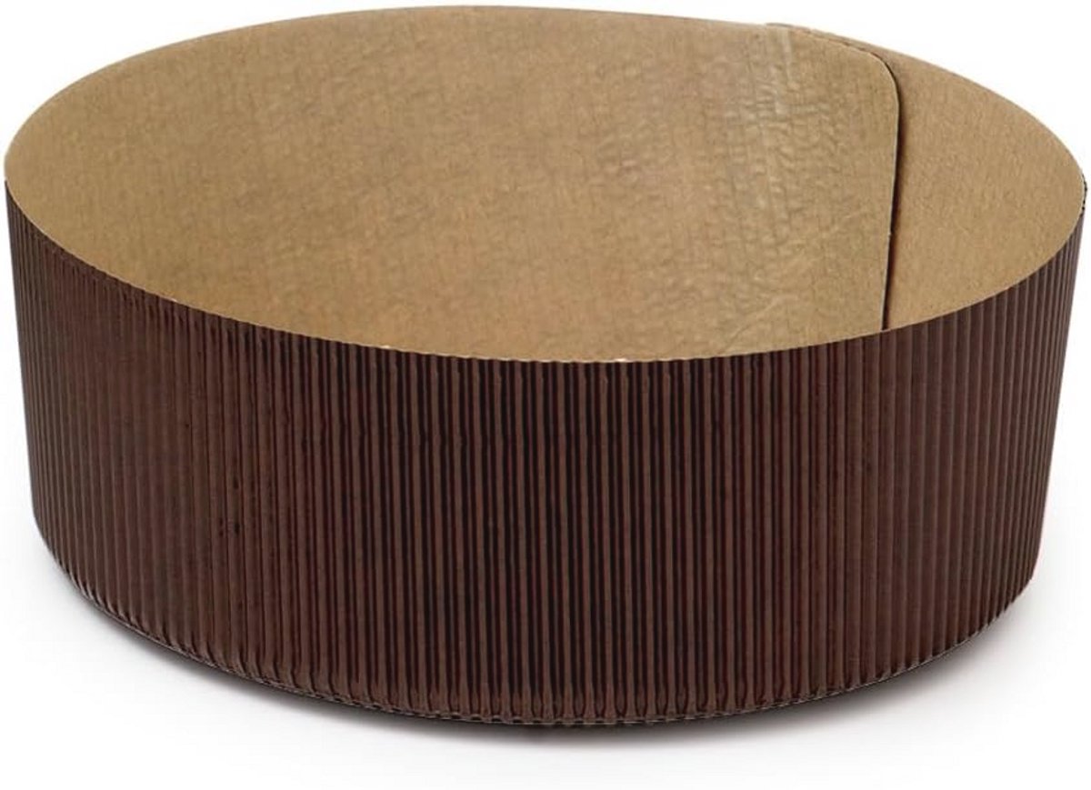 Ronde lage papieren bakvormen 5-delig Ø 21 x H 7 cm - 1000 G