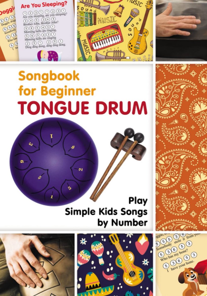 Speelboek Taal Trommel voor Beginners: Eenvoudige Kinderliedjes met Nummers