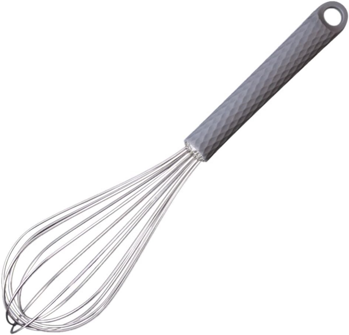 Roestvrijstalen garde eierklopper met siliconen handvat - 28 cm