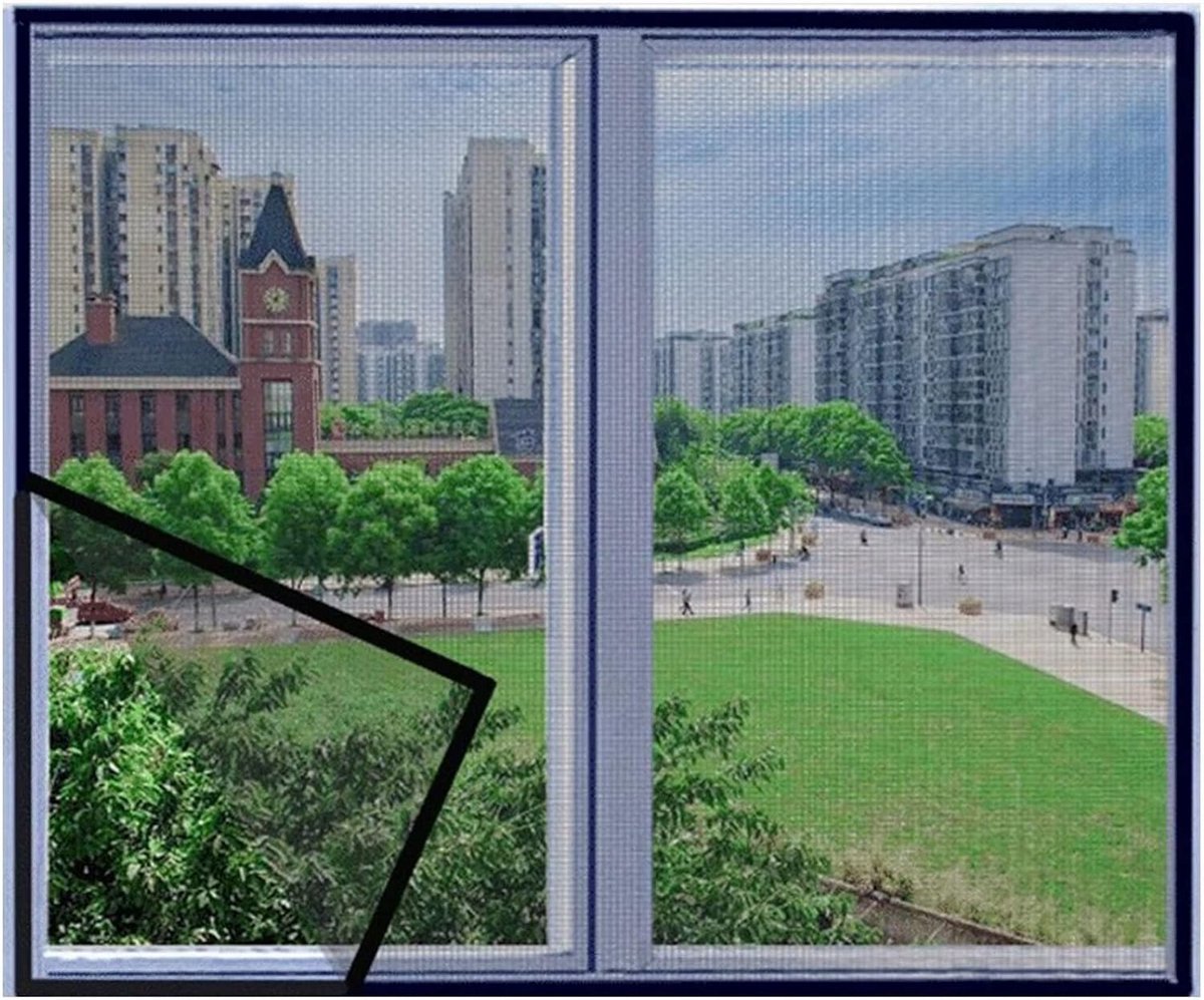 Insectenhor Raam Zelfklevend Maat 85x115 cm - Horgaas tegen Muggen en Huisdieren