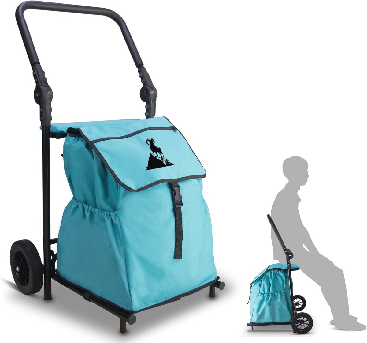 Inklapbare Boodschappentrolley tot 50 kg - Multifunctioneel en Ruimtebesparend