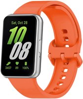 Siliconen bandje - Geschikt voor Samsung Galaxy Fit 3 - Oranje