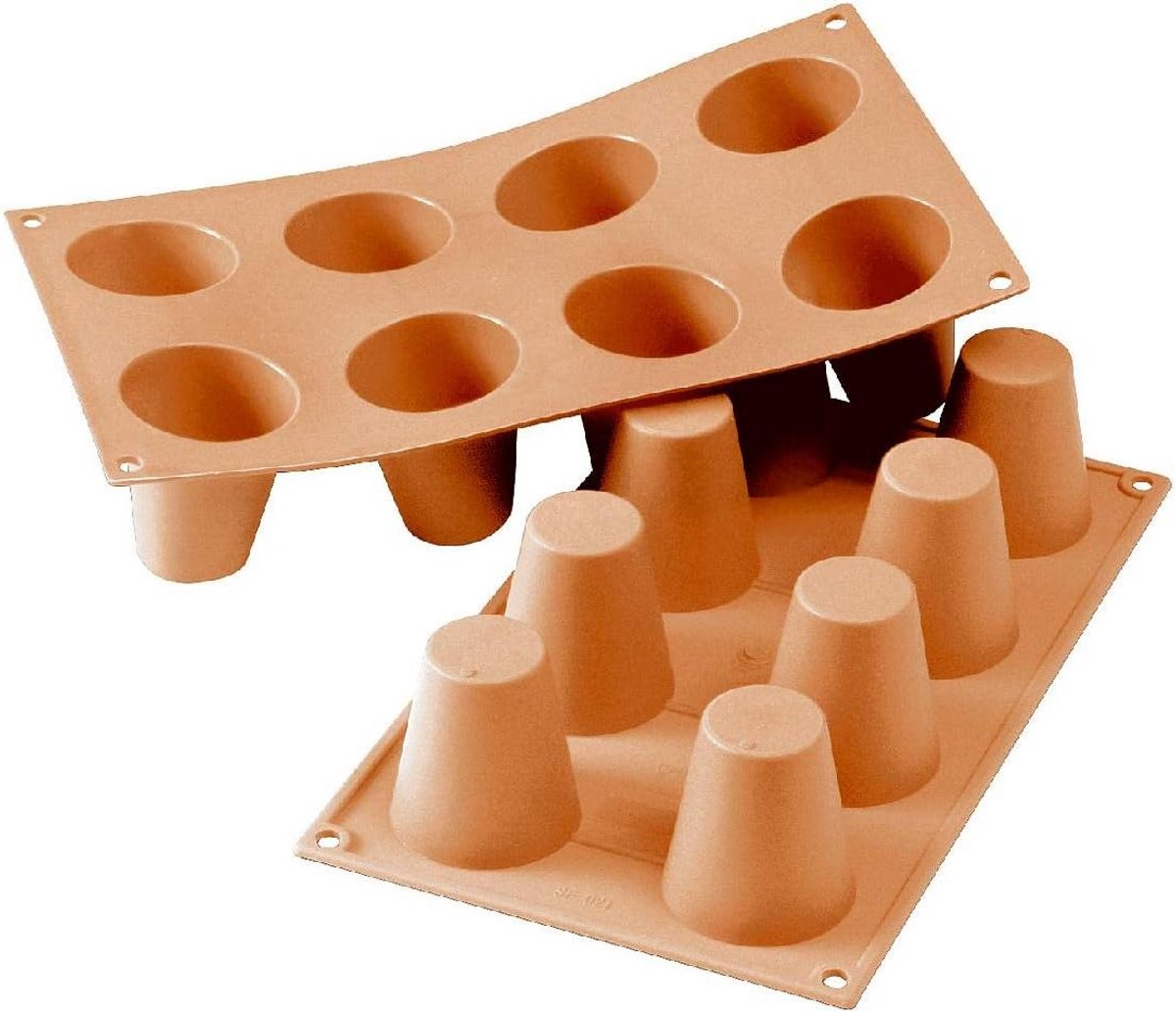 Siliconen bakvorm ø55 h 60 mm voor klassieke creaties