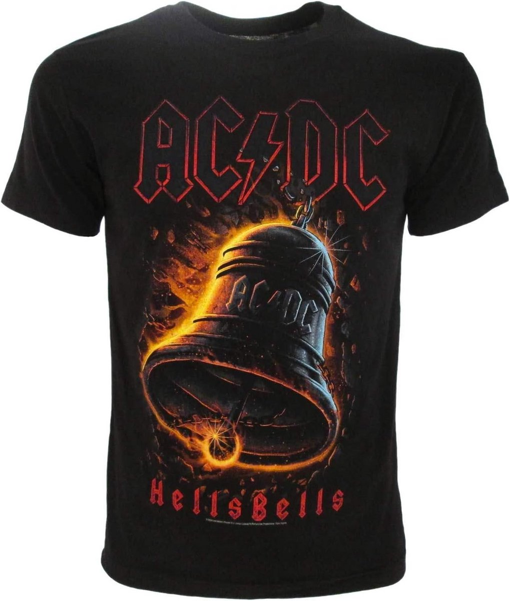 Heren T-shirt Hells Bells - Zwart Hard Rock T-shirt