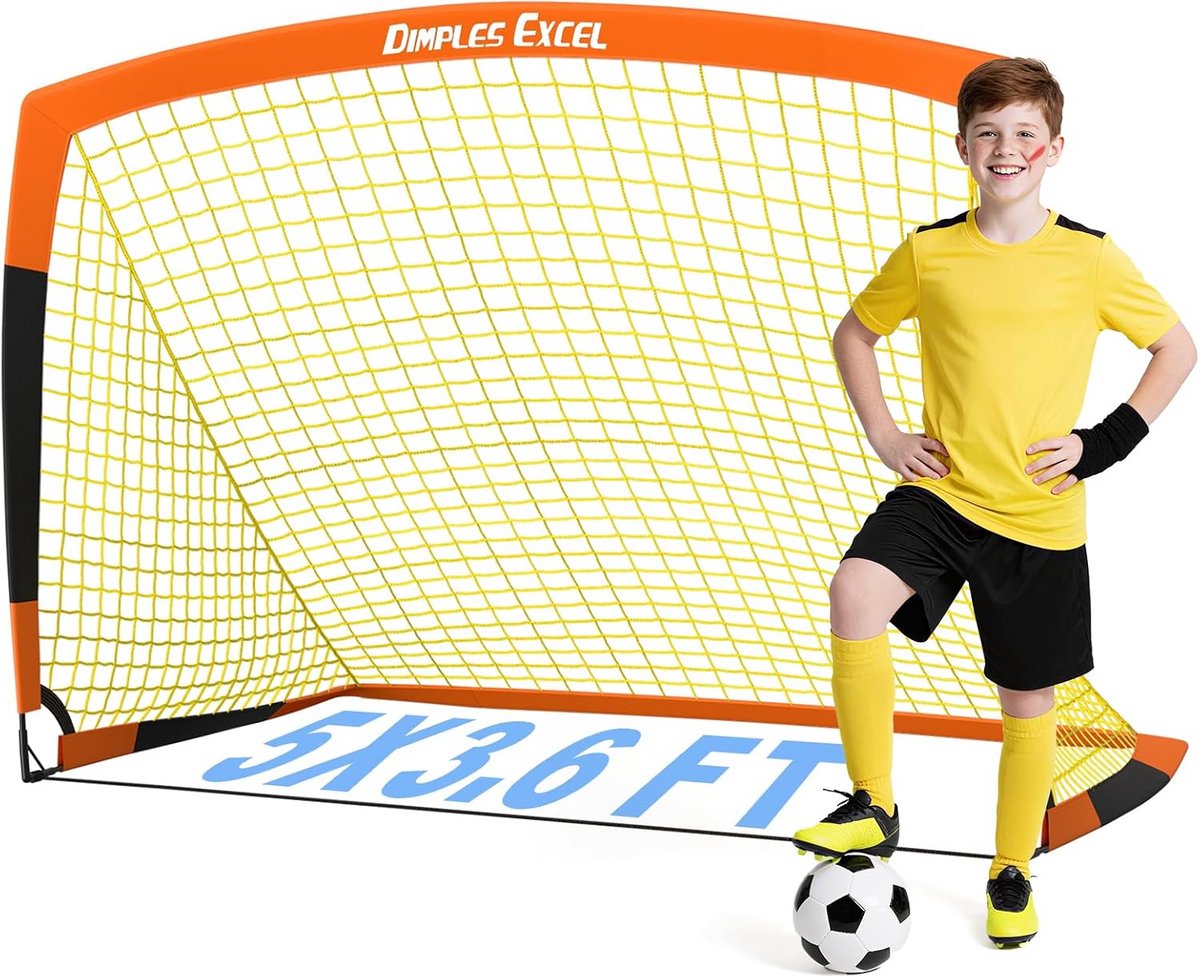 Pop-up Voetbaldoel voor Kinderen - Draagbare Voetbal Net voor Training en Spel