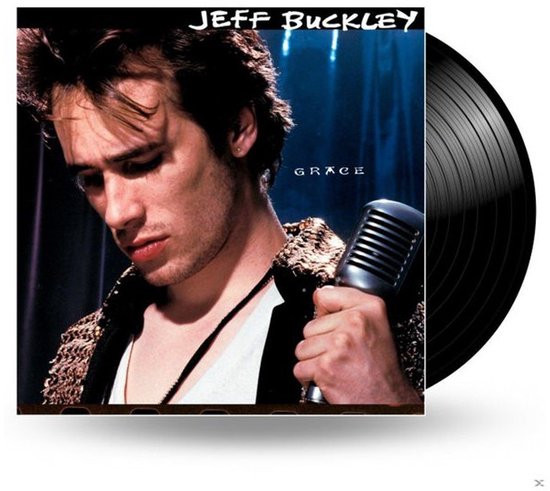 LP vinyl platenspeler met albumhoes 'Jeff Buckley - Grace'.