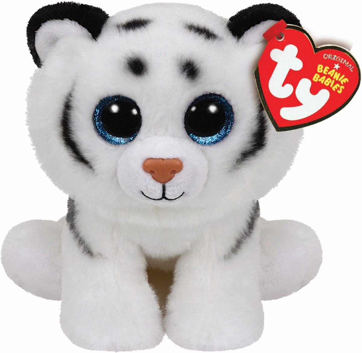 Beanie Baby Witte Tijger Tundra 15 CM - Schattige Pluche Knuffel