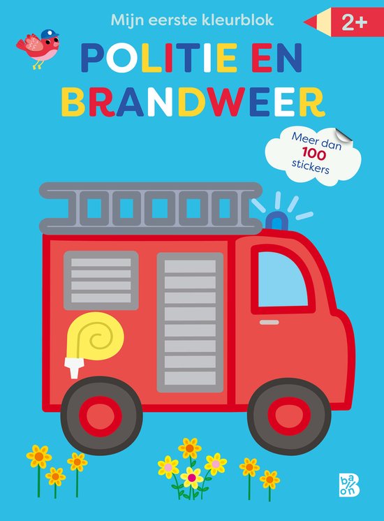 Mijn eerste kleurblok: Politie en brandweer - cover